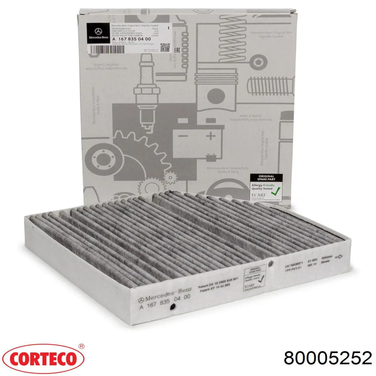Фільтр салону 80005252 Corteco