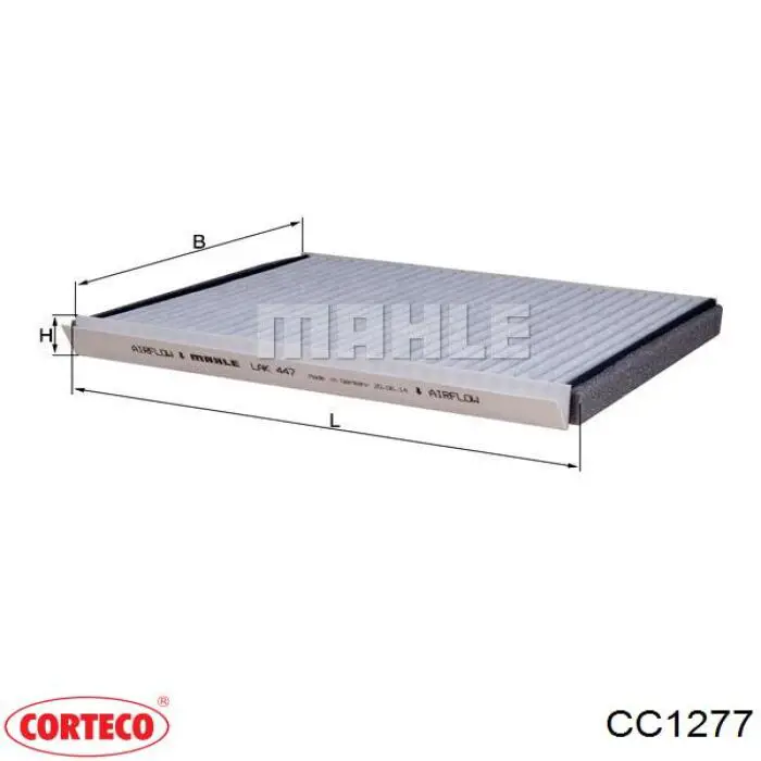 CC1277 Corteco фільтр салону