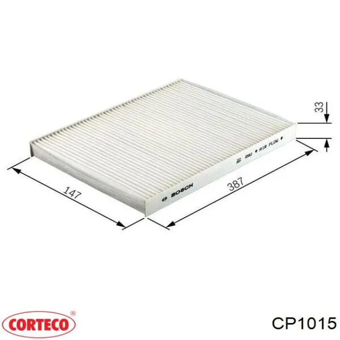 Купити CP1015 Corteco Фільтр салону вугільний