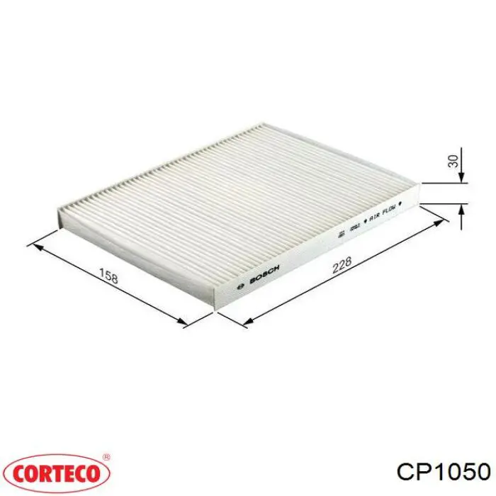 Фільтр повітряний обігрівача Corteco CP1050 ціна, від 3.52 USD