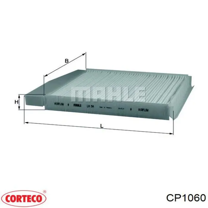 CP1060 Corteco фільтр салону