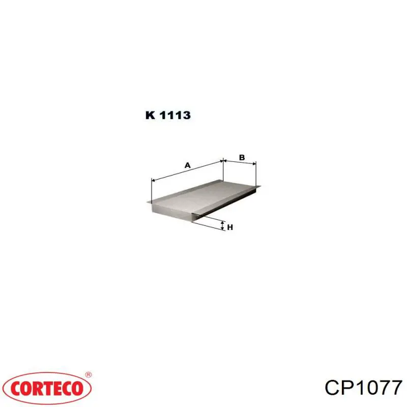 Фільтр повітряний обігрівача Corteco CP1077 ціна, від 4.23 USD