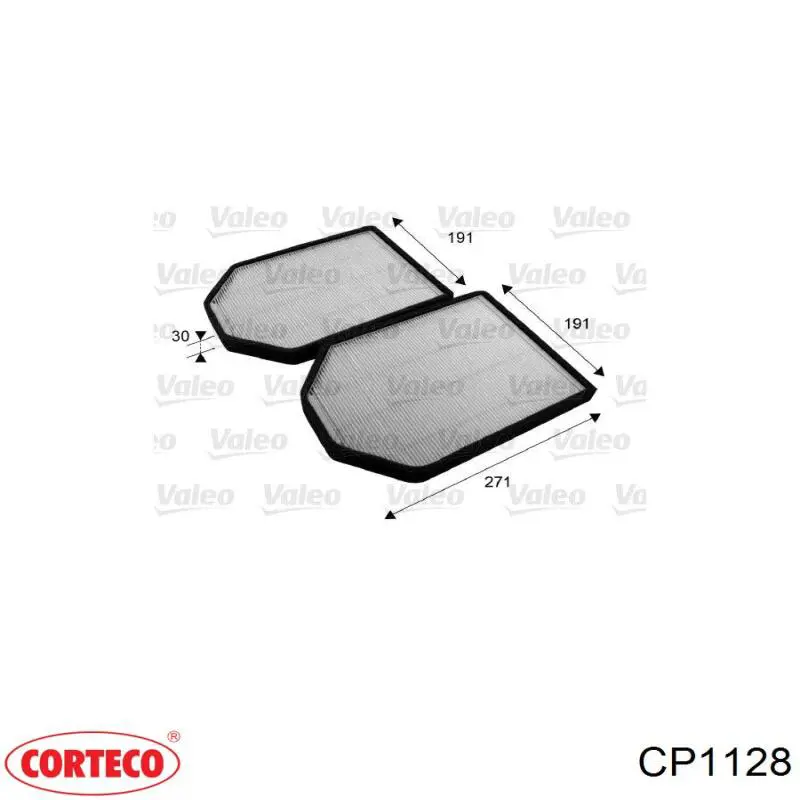 CP1128 Corteco Внутрішньосалонний фільтр