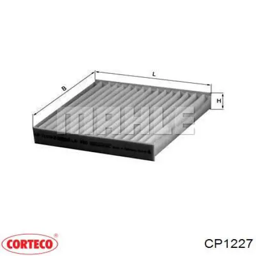 CP1227 Corteco Внутрішньосалонний фільтр