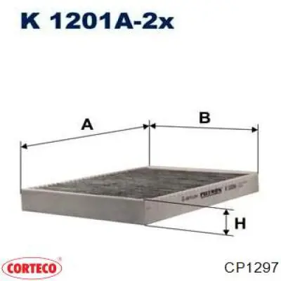 Фільтр салону CP1297 Corteco