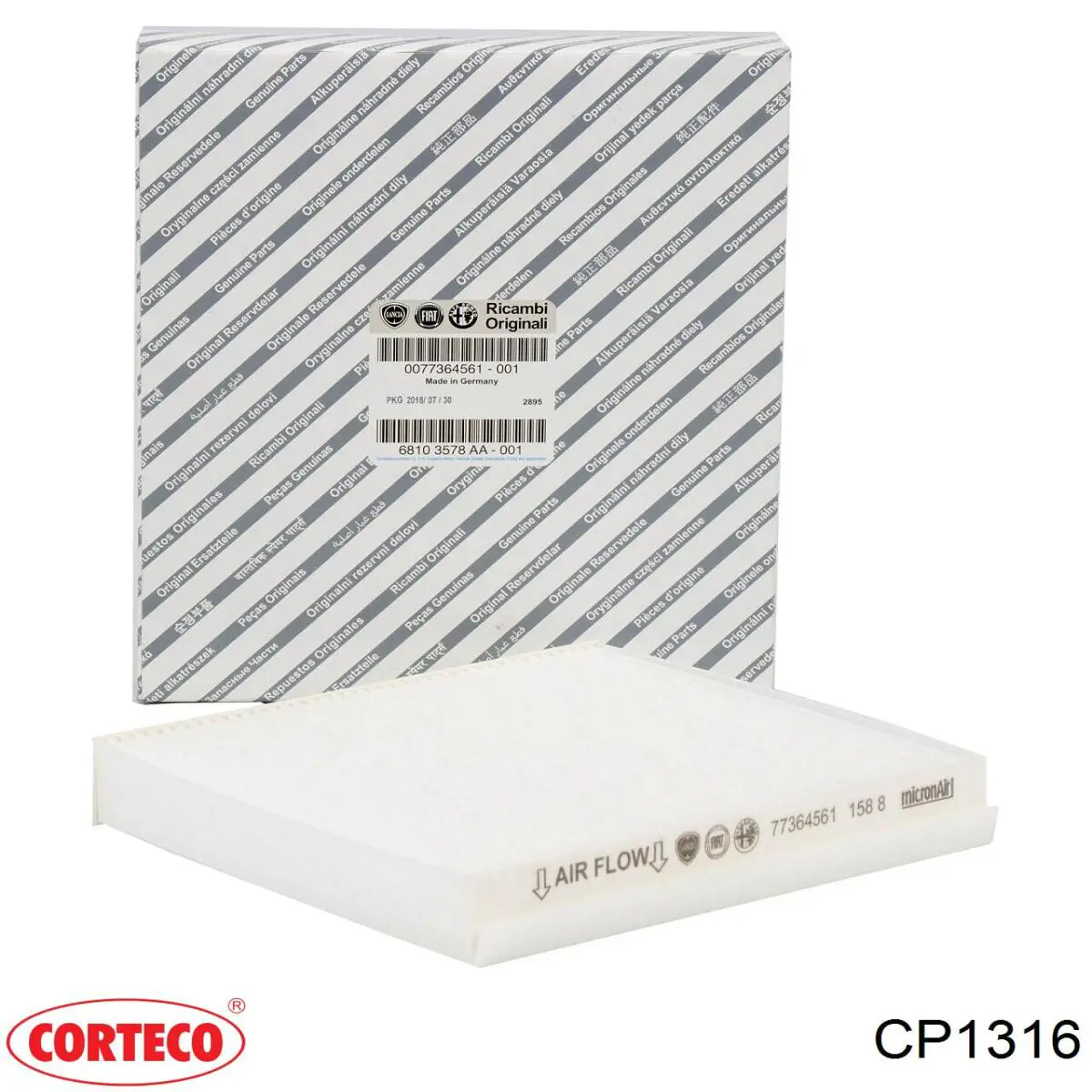 Фільтр салону CP1316 Corteco
