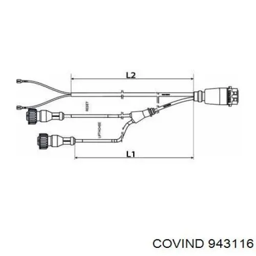 Бампер передній, права частина Covind 943116 ціна, від 10.94 USD