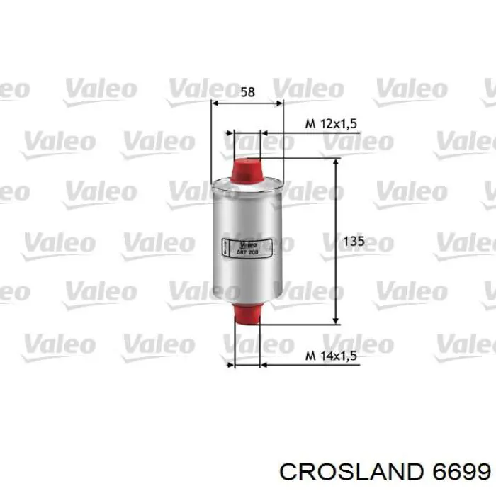 6699 Crosland Топливный фильтр