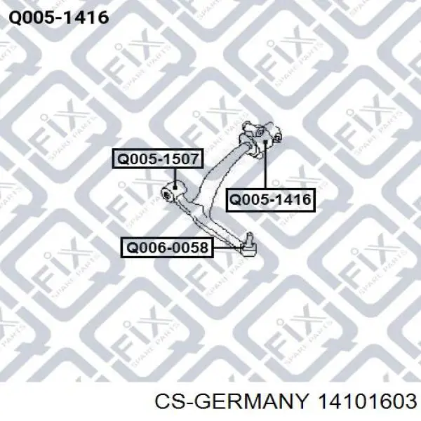 Пружина передня CS Germany 14101603 ціна, від 37.99 USD
