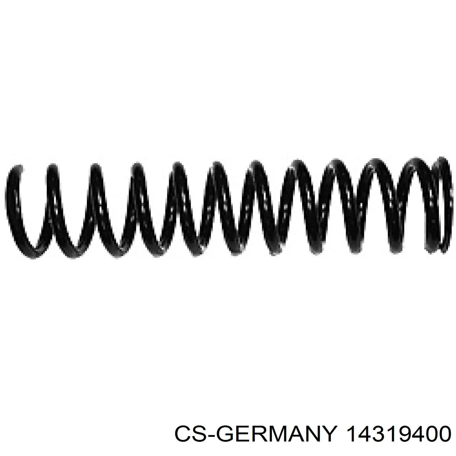 Пружина передня 14319400 CS Germany