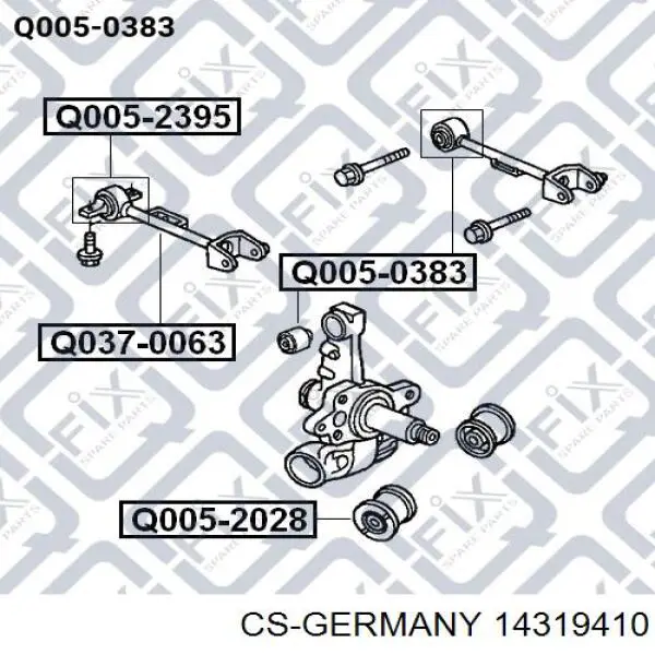 14319410 CS Germany пружина задня