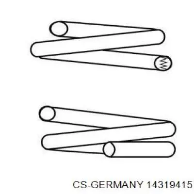 14319415 CS Germany Пружина підвіски задня