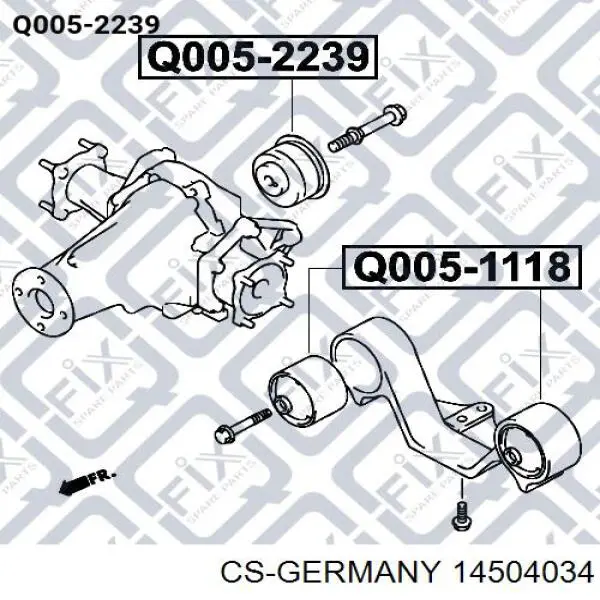 14504034 CS Germany Пружина підвіски задня