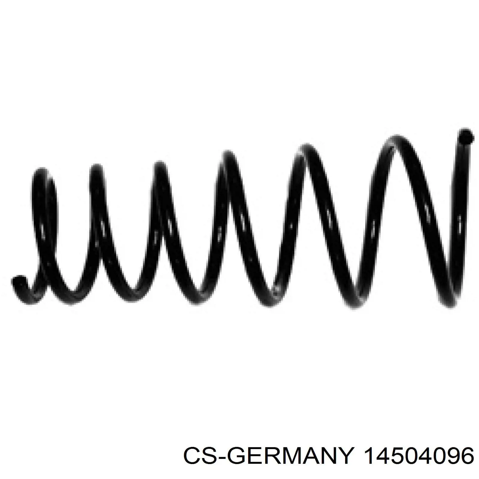 14504096 CS Germany Пружина підвіски задня