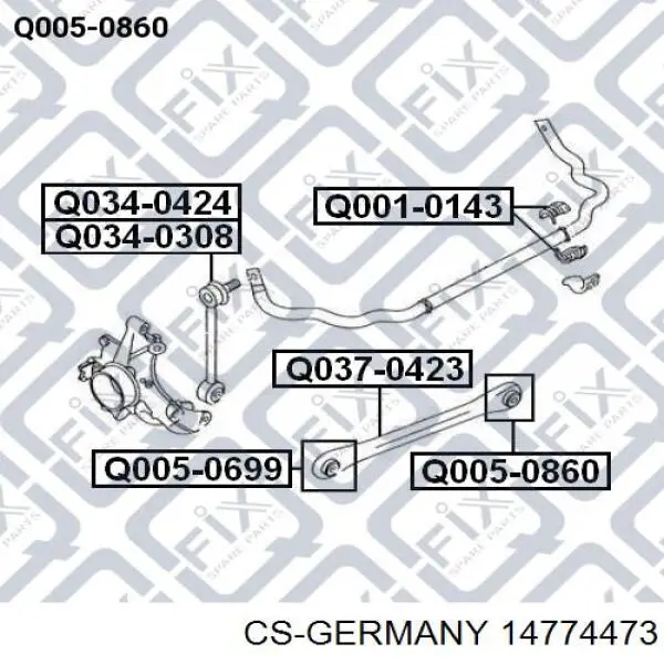 Задні пружини 14774473 CS Germany