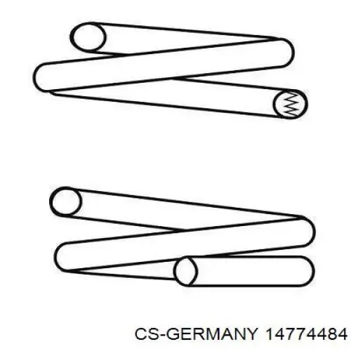 Купити 14774484 CS Germany Гвинтова пружина підвіска