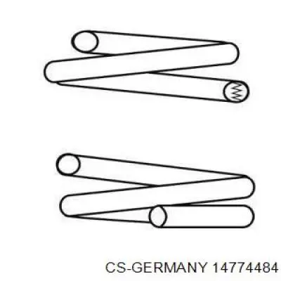 Пружина передня 14774484 CS Germany