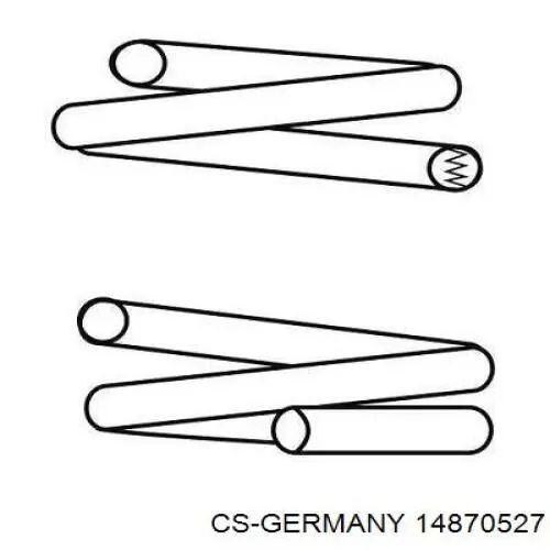 14870527 CS Germany пружина передня