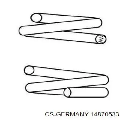 Купити 14870533 CS Germany Задні пружини