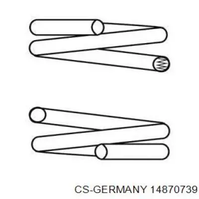 Пружина задня CS Germany 14870739 ціна, від 33.07 USD