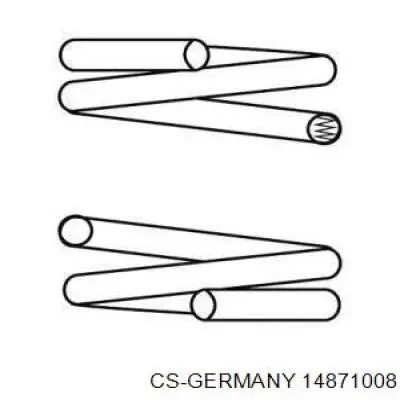 Пружина передня CS Germany 14871008 ціна, від 50.38 USD