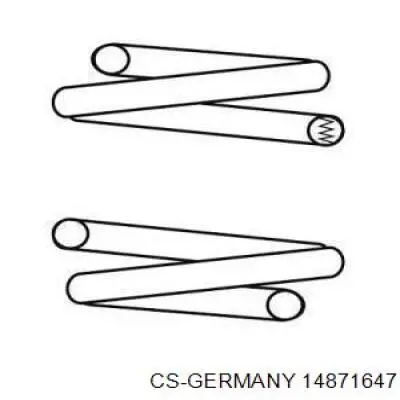 Пружина передня CS Germany 14871647 ціна, від 34.17 USD