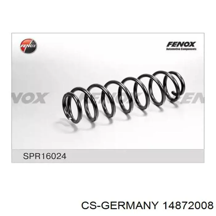 Пружина передня CS Germany 14872008 ціна, від 20.33 USD