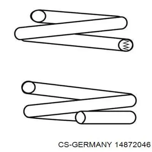 Купити 14872046 CS Germany Пружина передня, ліва