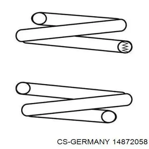 Купити 14872058 CS Germany Задні пружини