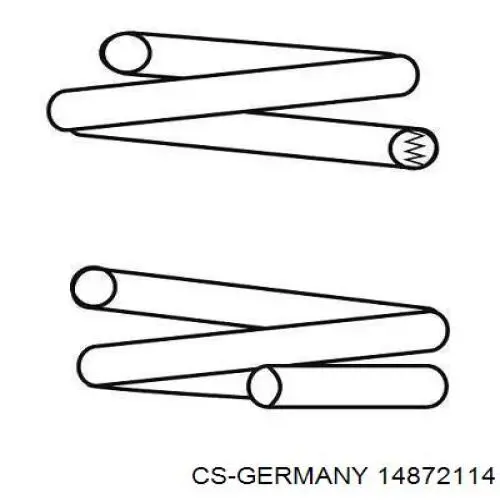 Купити 14872114 CS Germany Задні пружини
