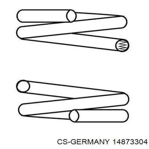 Купити 14873304 CS Germany Гвинтова пружина підвіска