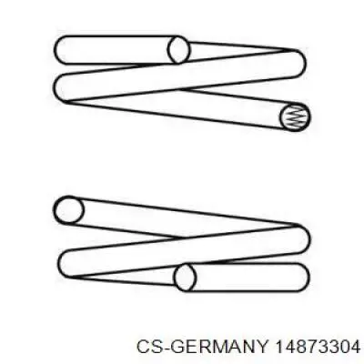14873304 CS Germany Пружина амортизатора передняя
