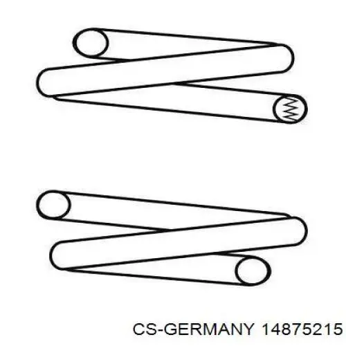 Купити 14875215 CS Germany Задні пружини