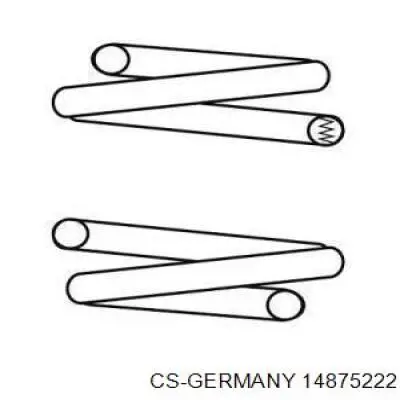 Пружина передня CS Germany 14875222 ціна, від 28.68 USD