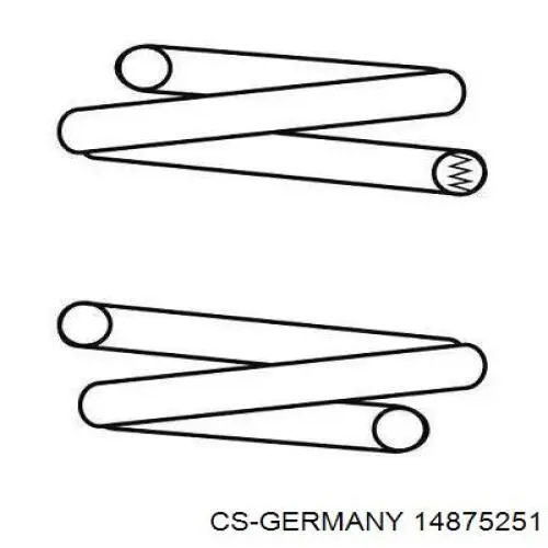 Купити 14875251 CS Germany Задні пружини