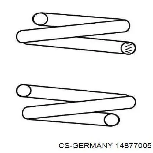 Купити 14877005 CS Germany Гвинтова пружина підвіска