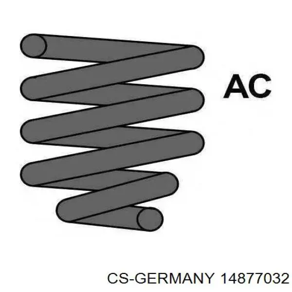 14877032 CS Germany Пружина підвіски задня
