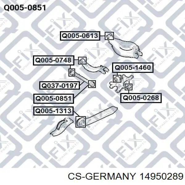 Пружина передня CS Germany 14950289 ціна, від 28.81 USD