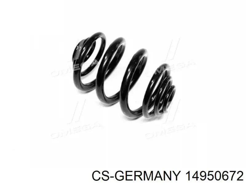 Задні пружини 14950672 CS Germany