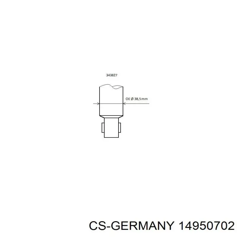 Купити 14950702 CS Germany Гвинтова пружина підвіска