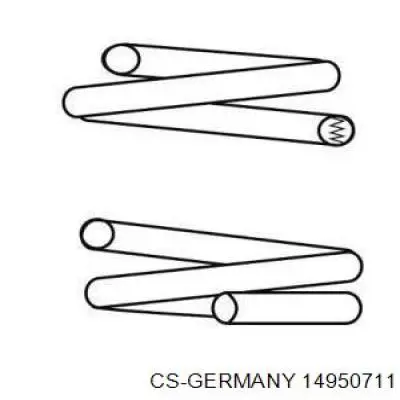Пружина задня CS Germany 14950711 ціна, від 35.17 USD