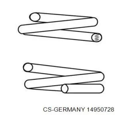 Пружина передня CS Germany 14950728 ціна, від 27.50 USD