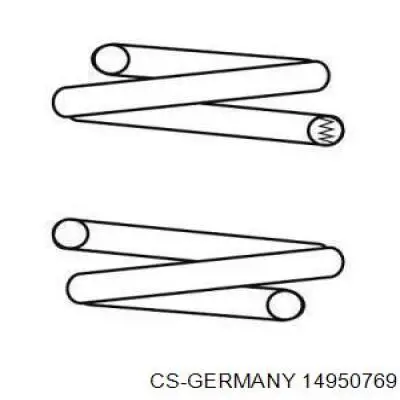 Пружина передня CS Germany 14950769 ціна, від 32.96 USD