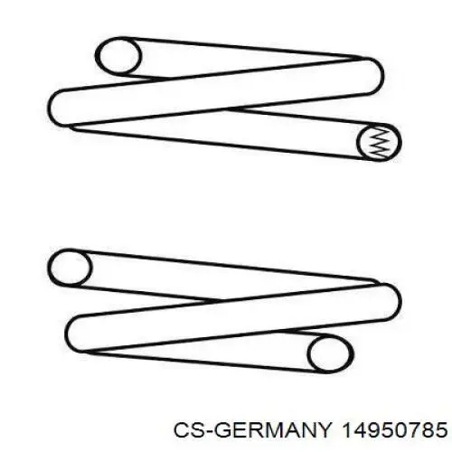 Купити 14950785 CS Germany Гвинтова пружина підвіска