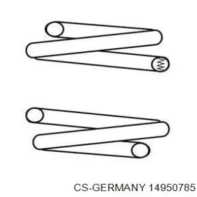 14950785 CS Germany Пружина амортизатора передняя