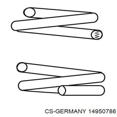 Купити 14950786 CS Germany Гвинтова пружина підвіска