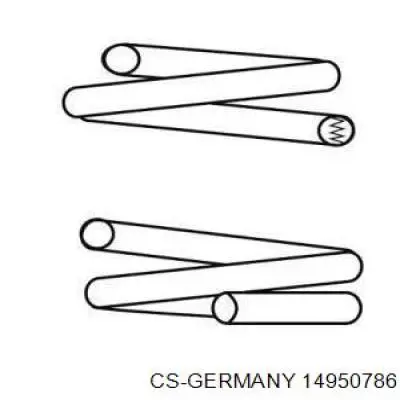 Пружина передня 14950786 CS Germany