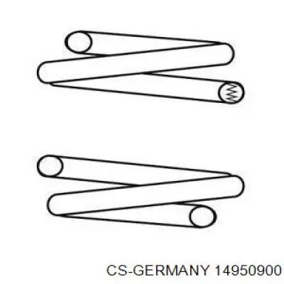 14950900 CS Germany Пружина амортизатора передняя
