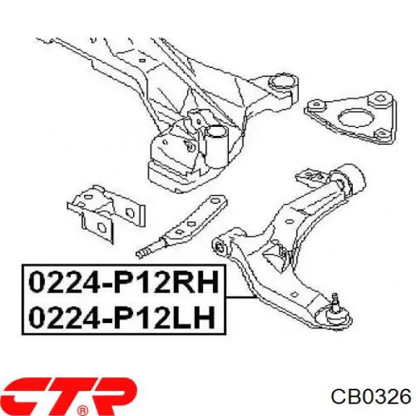 Купити CB0326 CTR Кульова опора, нижня