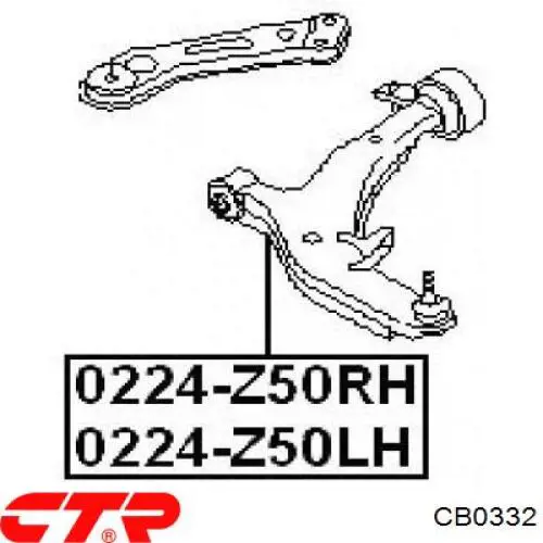 Купити CB0332 CTR Кульова опора, нижня